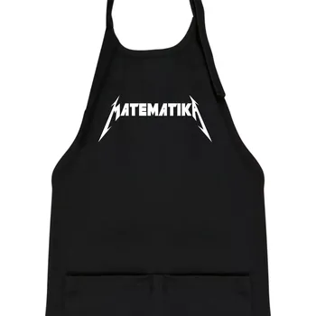 Kuchyňská zástěra Matematika rock logo - Dětská zástěra na vaření - Univerzální velikost ( Černá )