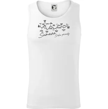 Šumava - srdce přírody - Tílko pánské Core - M ( Bílá )