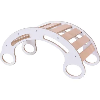 Hra na zahradu Multifunční houpačka Montessori bílá/javor