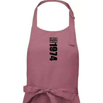 Kuchyňská zástěra Limited edition 1974 pruh - Pánská zástěra na vaření - Univerzální velikost ( Starorůžová )