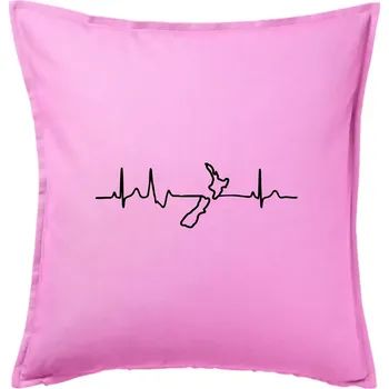 Polštář Nový Zéland EKG - Polštář 50x50 - 50x50 - Pouze potah ( Růžová )
