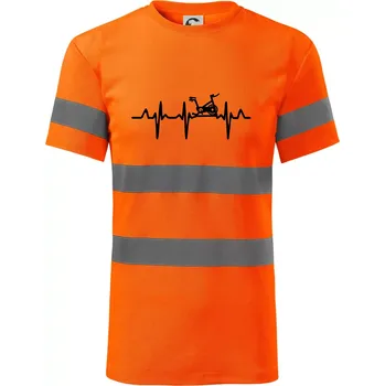 Pánské oblečení EKG rotoped - Triko reflexní - HV PROTECT - L ( Neonově oranžová )