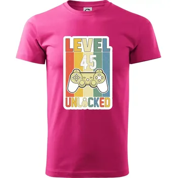 Gaming narozeniny 45 - Klasické pánské triko vyšší gramáže - XS ( Purpurová )
