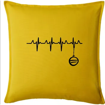Polštář EKG Vánoční ozdoba - Polštář 50x50 - 50x50 - Pouze potah ( Žlutá )