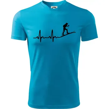 EKG skialpinismus - Dětské triko sportovní (dresovina) - 146 cm/10 let ( Světlý tyrkys )