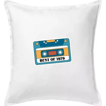 Polštář Narozeniny kazeta Best of 1979 - Polštář 50x50 - 50x50 - Pouze potah ( Bílá )