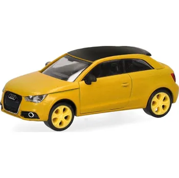 autíčko Audi S1 žluté s černou střechou Herpa 024532-002