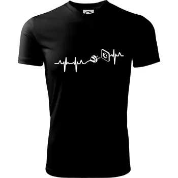 EKG elektrikář - Dětské triko sportovní (dresovina) - 146 cm/10 let ( Černá )