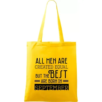 All men are created equal september - Taška bavlněná - 42 x 38 cm ( Žlutá )