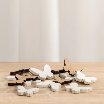 Velikonoční dekorace ROSA Přízdoba dřevění motýli 36 ks