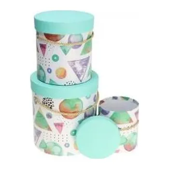 Set školních potřeb Pudełko Flower Box 3szt zielony ROZETTE (pl, 2000, Kunststoffverpackung, Rozette)