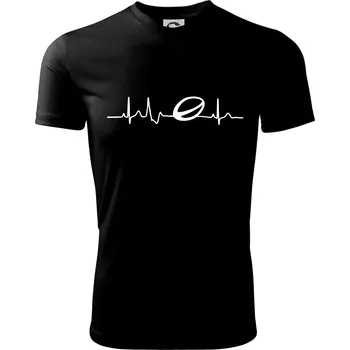 Chlapecké tričko Ekg rugby - Dětské triko sportovní (dresovina) - 134 cm/8 let ( Černá )