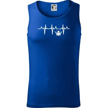 EKG cvičení kruhy - Tílko pánské Core - S ( Královská modrá )