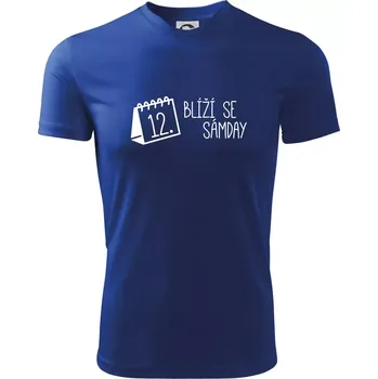 Blíží se Sámday - Pánské triko Fantasy sportovní (dresovina) - XL ( Královská modrá )