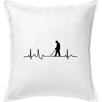 Polštář EKG detektor - Polštář 50x50 - 50x50 - Pouze potah ( Bílá )