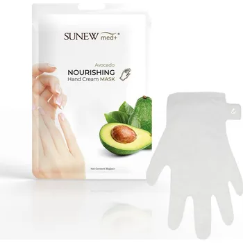 Péče o ruce SunewMed+ Vyživující krémová maska na ruce intenzivně hydratující a vyživující avokádová maska na ruce