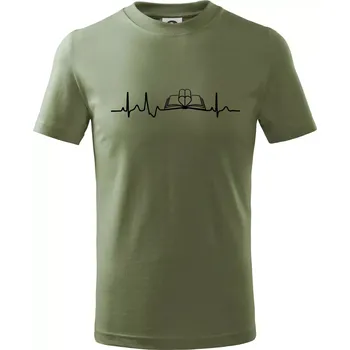 Chlapecké oblečení EKG kniha - Tričko dětské bavlněné - 158 cm/12 let ( Khaki )