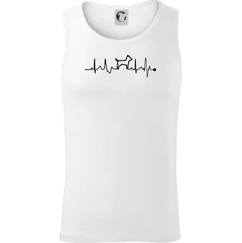 Pánské termoprádlo Ekg psí obrys - Tílko pánské Core - S ( Bílá )