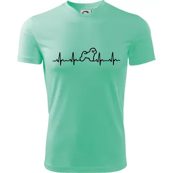 Chlapecké tričko Bišonek ekg - Dětské triko sportovní (dresovina) - 122 cm/6 let ( Mátová )