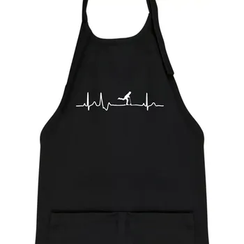 Kuchyňská zástěra EKG koloběžky - Dětská zástěra na vaření - Univerzální velikost ( Černá )