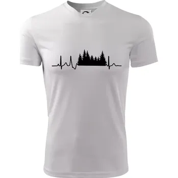 EKG les - Dětské triko sportovní (dresovina) - 158 cm/12 let ( Bílá )