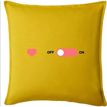 Polštář Love OFF - Polštář 50x50 - 50x50 - Pouze potah ( Žlutá )