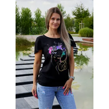 Dámské tričko Dámské triko KIXMI SINDY ČERNÁ M