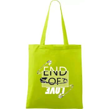 End of love - Taška bavlněná - 42 x 38 cm ( Limetková )