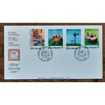 Sběratelství KYPR (ŘECKO) FDC 883/6 mlýny, r. 1996