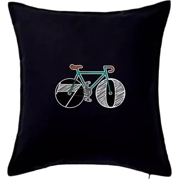 Polštář Narozeniny 70 let na kole - Polštář 50x50 - 50x50 - Pouze potah ( Černá )