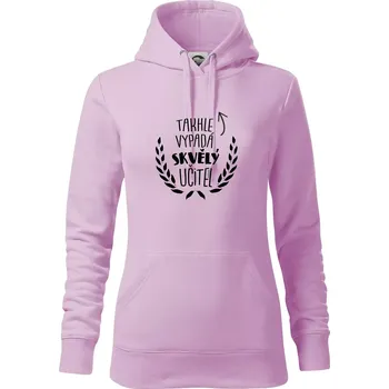 Dámská mikina Takhle vypadá skvělý učitel - Mikina dámská Cape s kapucí - 2XL ( Orchid )