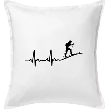 Polštář EKG skialpinismus - Polštář 50x50 - 50x50 - Pouze potah ( Bílá )
