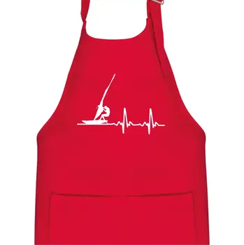 Kuchyňská zástěra EKG Windsurfing - Dětská zástěra na vaření - Univerzální velikost ( Červená )