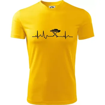 Chlapecké tričko Piano ekg - přenosné - Dětské triko sportovní (dresovina) - 146 cm/10 let ( Žlutá )