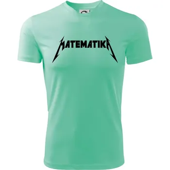 Matematika rock logo - Dětské triko sportovní (dresovina) - 146 cm/10 let ( Mátová )