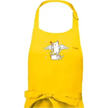 Kuchyňská zástěra Kočky Amorův šíp - Pánská zástěra na vaření - Univerzální velikost ( Žlutá )