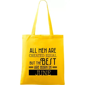 All men are created equal june - Taška bavlněná - 42 x 38 cm ( Žlutá )