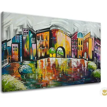 Obraz Autorská reprodukce na plátně MĚSTO XOBFB540E1