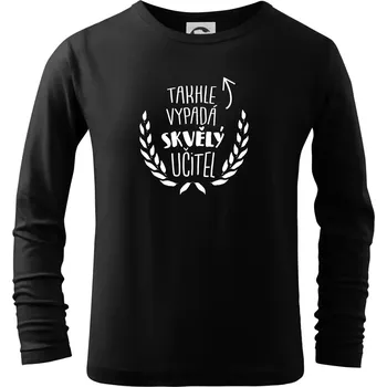 Chlapecké tričko Takhle vypadá skvělý učitel - Triko dětské Long Sleeve - 158 cm/12 let ( Černá )