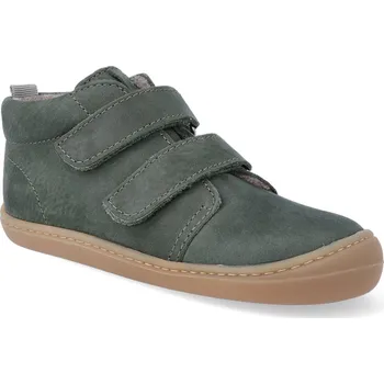 Dívčí zimní obuv Barefoot dětské zimní boty Koel - Bob Hydro felt khaki zelené Velikost: 28