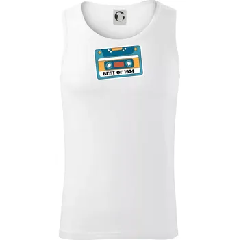 Narozeniny kazeta Best of 1974 - Tílko pánské Core - XL ( Bílá )