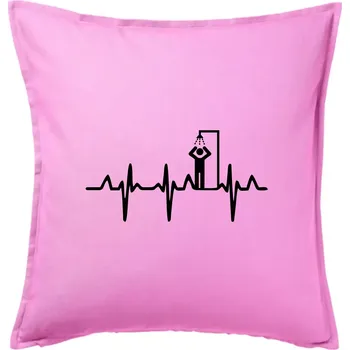 Polštář EKG otužování sprcha - Polštář 50x50 - 50x50 - Pouze potah ( Růžová )