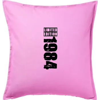 Polštář Limited edition 1984 pruh - Polštář 50x50 - 50x50 - Pouze potah ( Růžová )