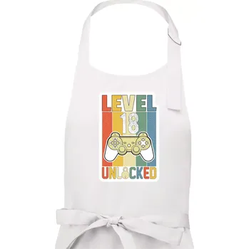 Kuchyňská zástěra Gaming narozeniny 18 - Pánská zástěra na vaření - Univerzální velikost ( Bílá )