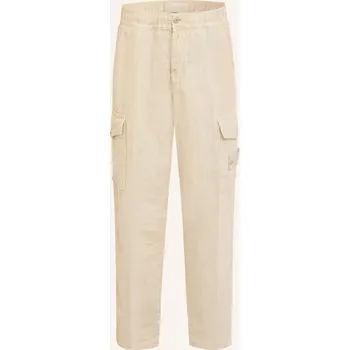 Pánské kalhoty Stone Island Pánské Cargo Kalhoty Ghost Regular Fit Ze Lnu,...