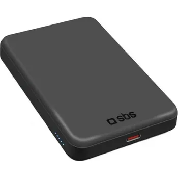 Powerbanka SBS Mag Power Qi2 5000 mAh MagSafe černý
