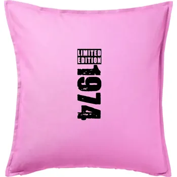 Polštář Limited edition 1974 pruh - Polštář 50x50 - 50x50 - Pouze potah ( Růžová )