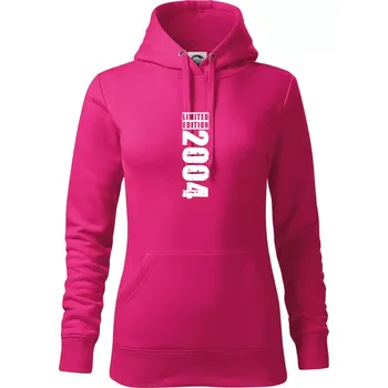 Dámská mikina Limited edition 2004 pruh - Mikina dámská Cape s kapucí - XS ( Purpurová )