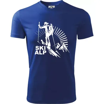 Skialp trip - Dětské triko sportovní (dresovina) - 158 cm/12 let ( Královská modrá )