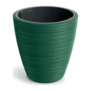Květináč VENA ROUND 39 cm - barva: tmavě zelená